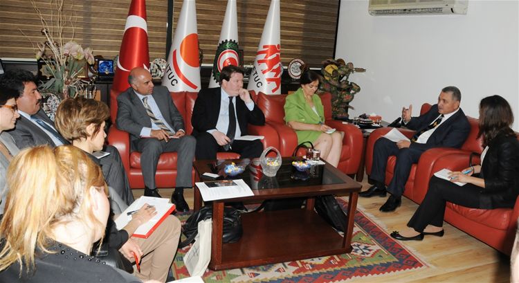 A VISIT FROM ILO TO HAK-İŞ FOR CONDOLENCES